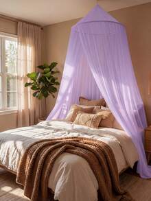 1 pieza Mosquitera plegable y portátil, Dosel redondo, Estilo princesa, Adecuado para cama - mosquitera tipo cúpula - Ver 4