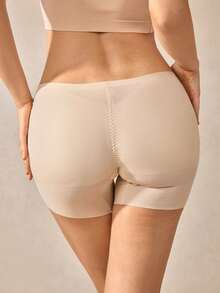Veilyse Ice Silk Booty Enhancing & Tummy Shaping Seamless Shapewear Shorts For Womenfor Summer - Apricot - View 2