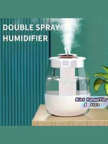 Large Capacity Ultra-Quiet Mist Humidifier With USB - Perfect For Bedroom & Office Desk, High Capacity, Ideal Humidifier For Home And Bedroom - Multicolor - View 1