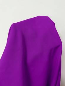 Rafferiza Vestido camiseta ajustado en la cintura con volantes en el bajo, versátil y de moda para una cita nocturna o fiesta, para otoño/invierno - Morado Violeta - Ver 6