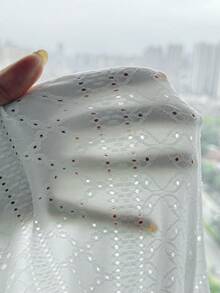 SHEIN Bộ đồ bơi 2 mảnh dành cho bé gái tuổi teen, gồm áo tankini buộc dây cổ và áo tankini tam giác, có họa tiết kim loại. - Màu vàng - Xem 5