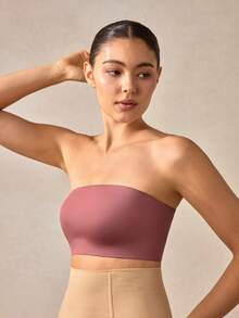 Veilyse Áo ngực không dây mùa hè cho nữ, áo ống, áo lót, bộ đồ lót, áo hở lưng, áo tank top. - Màu tím - Xem 5