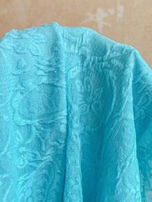 Soleia Women's Summer Solid Color Lace Asymmetric Hem Skirt - Blue - View 7