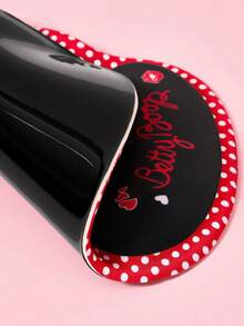 Betty Boop x SHEIN Miss Betty卡通护腕鼠标垫，经典复古红黑白波点款，防滑舒适办公游戏桌垫 - 查看 4