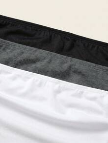 SHEIN BASICS Bộ 3 áo hai dây dệt kim màu trơn kiểu dáng thường ngày dành cho nữ. - Nhiều màu - Xem 3