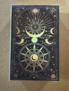 Tarot Cards Beginner's Learning Guide, Easy And Accurate Divination, Simpleand Easy To Use, Suitable For Beginners, Suitable For Family Gathering EntertainmentGames, Game Gifts, Card Games, Party Board Games, Couple And Friends InteractiveMini-Games - Sun God Gold Foil Tarot Cards - View 1