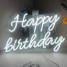 1Pc Neon LED Sign USB Operated Decorative Light, Suitable For Party, Bedroom, Room, Birthday, Wall - Multicolor - View 21