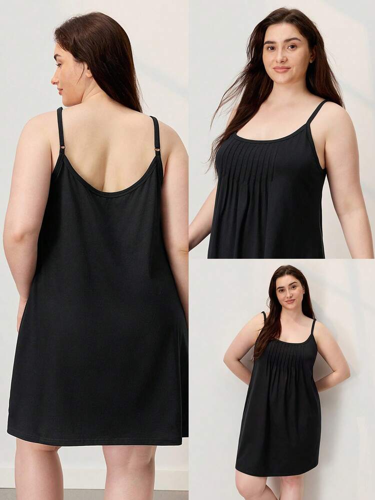 Pleated Camisole Design Sleep