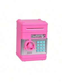 1 pieza Nuevo: Hucha con contraseña de huella digital, hucha de gran capacidad, finanzas educativas, caja de ahorro de monedas antirrobo, diseño de cajero automático - Regalo sorpresa, regalo de cumpleaños, regalo de Navidad, regalo perfecto - Multicolor - Ver 9