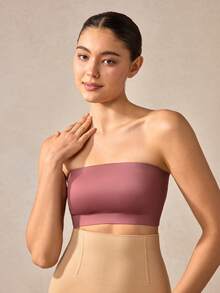 Veilyse Áo ngực không dây mùa hè cho nữ, áo ống, áo lót, bộ đồ lót, áo hở lưng, áo tank top. - Màu tím - Xem 3
