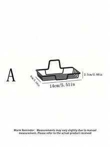 1PC Iron Storage Rack With Hook, Multipurpose Hole-Free Wall Mounted Corner Storage Shelf, Suitable For Bathroom, Bathroom Accessories, Room Decor Bathroom Accessories - Multicolor - View 11
