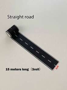 卡通 DIY 道路軌道交通與紙膠帶鐵路道路膠帶汽車火車轉角貼紙，居家裝飾貼紙、牆貼、乙烯基貼紙，春季裝飾品 Rama 裝飾貼紙禮物，生日畢業禮 - 彩色 - View 10