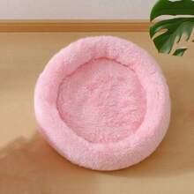 PETSIN 1 Piece Of Ultra Soft Plush Pet Bed - A Comfortable And Warm Hamster Bed With Anti Slip Bottom And Insulation Pad, Perfect For Guinea Pigs And Other Small Animals, Round Fluffy And Colorful Design - View 7