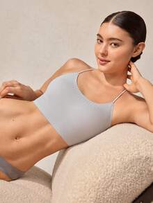 Veilyse 3PCS Women's Breathable Wire-Free Bra With Cross-Back Open Design - Multicolor - View 8