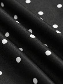 GlowEve Women's Sexy Polka Dot Lace Halter Neck Camisole Top Night Out Black And White Polka Dot Summer - Black - View 5