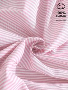 EMERY ROSE Camicia casual da donna a righe in cotone con scollo a V e maniche a 3/4 - Rosa - Visualizzare 3