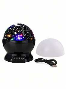 1PC Star Projector Night Light, Moon & Stars Projector Lamp, 360 Degree Rotation, Cosmos Starry Projector Table Lamp For Bedroom Party Decoration Birthday Gift - ضوء النجوم - مشاهدة 19