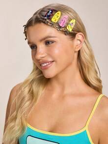ADVENTURE TIME X SHEIN Joint Seamless Clip Set - Multicolor - View 6