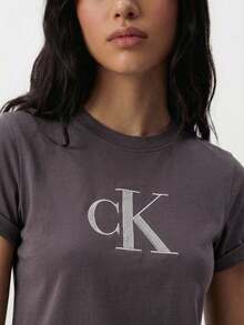 Calvin Klein Classic Women's T-Shirts Coal - Coal - View 1