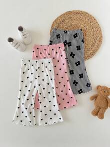 3 piezas Pantalones para bebé niña - Multicolor - Ver 5