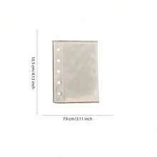 Muroi Mono Portada de encuadernador de libro con estilo Ins de crema con fresa M5, cubierta interior M5, álbum pequeño de 3 pulgadas, libreta de tarjetas, libreta transparente, libreta linda para niña, adecuada para cubierta de libreta transparente PVC, forro de libreta reutilizable, hoja suelta transparente mate, libro de pegatinas, respaldo de pegatinas, libro de sellos - Multicolor - Ver 13