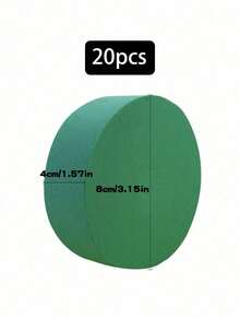 20 cái/10 cái/8 cái/1 cái/2 cái/4 cái/6 cái 5,51in X 3,14in X 1,77in Gạch xốp hoa ướt và khô, Khối xốp Polystyrene màu xanh lá cây để cắm hoa, trang trí cây cảnh và đồ thủ công mỹ nghệ, Thích hợp để trang trí đám cưới, phông nền cô dâu, cổng cưới, đồ trang trí bàn tiệc, hoa trang trí bó hoa, Cũng áp dụng cho Giáng sinh, Halloween, Lễ tạ ơn, Trở lại trường học, Ngày lễ tình nhân, Ngày của nhà giáo, Ngày của mẹ - Nhiều màu - Xem 13