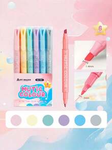 6/12/24 couleurs Ensemble de marqueurs acryliques liquides vibrants à pointe souple , Boîte de peinture artistique pour étudiants, cadeaux de rentrée scolaire - Ensembles - Voir 16