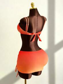 Zestiva Bộ bikini 3 mảnh ombre ánh kim mới năm 2026, đồ bơi gợi cảm cho kỳ nghỉ biển. - Nhiều màu - Xem 2