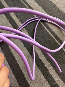 Counting Jump Rope Rubber Cord Digital Counter Adjustable Length Sponge Handle Non Slip Lightweight For Home Gym Cardio Fitness Workout Exercise - Purple - View 2