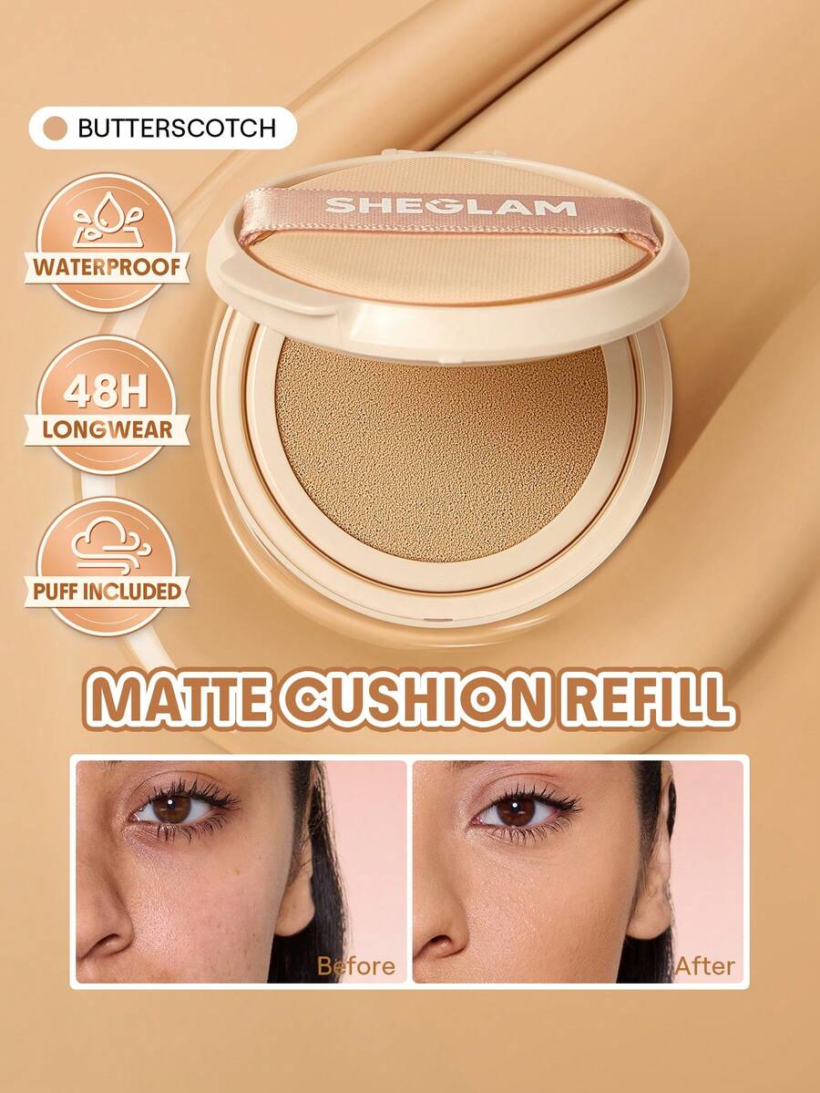 SHEGLAM Lock & Go Long-Lasting Cushion Foundation (Refill)-Butterscotch - Butterscotch - View 1