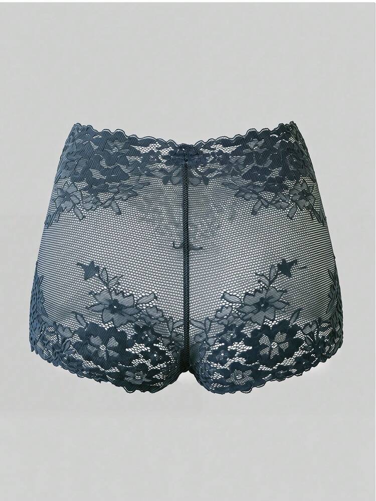 Lace Semi-Sheer Fitted Short Sexy Women's Briefs For Summer