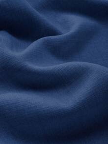 GlowEve CURVE Gaun Liburan Elegan Panjang Sedang dengan Detail Ruffle dan Leher V untuk Wanita Ukuran Plus - Navy Blue - View 5
