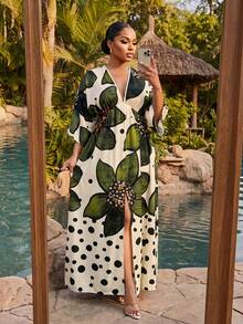 SHEIN Lady Váy đầm công sở thanh lịch cho nữ mùa xuân, hè, thu và đông, dự tiệc năm mới. - Nhiều màu - Xem 3