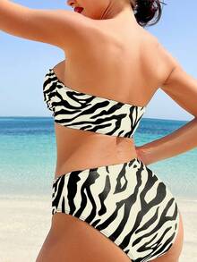 Swim SXY Trang phục mùa hè cho phụ nữ 2 bộ đồ bơi cạp cao họa tiết hoa ngẫu nhiên cho phụ nữ mùa hè - Nhiều màu - Xem 3