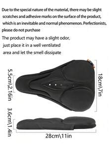 Capa de Selim de Bicicleta, Silicone de Alta Elasticidade. Capa de Selim Respirável e Absorvente de Choque para Bicicleta de Montanha/Estrada, Equipamento de Ciclismo, Capa de Selim de Bicicleta de Alta Elasticidade, Capa de Assento Macia de Espuma Grossa, À Prova d'Água, Projetada Especialmente para o Escroto, Almofada de Assento Escrotal, Prevenção da Fadiga Escrotal para Ciclismo de Longa Duração, Capa de Selim Respirável e Absorvente de Choque para Bicicleta de Montanha/Estrada, Equipamento de Ciclismo - Multicolorido - Visão 5