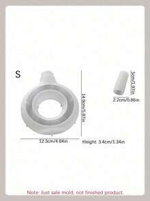 Bộ 2 Khuôn Silicon Bình Tròn DIY Đơn Giản Bình Hoa Châu Âu Khuôn Thạch Cao Trang Trí Nhà Đồ Trang Trí Khuôn Nhựa Epoxy Khuôn Đúc Thủ Công Sản Xuất - trắng - Xem 19