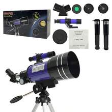 Portable Outdoor Travel Astronomical Telescope With Manual Focus & Tripod, Professional Star & Moon Observation Telescope, Decorative Furniture & Holiday Gift - Multicolor - View 7
