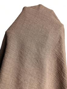 Rosumi Plus Size Casual Front Button Pocket Long Sleeve Dress Fall - Brown - View 10