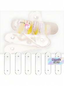 10PCS,Press On Nail Display Plate Acrylic Fake Nail Colour Type Holder Magnetic Adsorption Reusable Salon Manicure Display Board - Multicolor - View 2