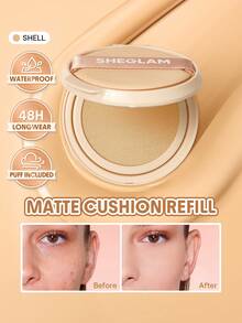 SHEGLAM Lock & Go 持久氣墊粉底(補充裝)-Shell 品牌 美容 化妝 化妝品 適合女性與女孩 完美搭配夏季春季 Y2K 時尚 流行 生日 母親節禮物 假期 派對準備就緒 最佳顏色 - Shell - 查看 1