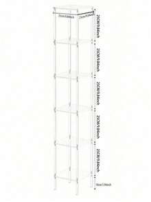 SHEIN 4/5/6-Tier Acrylic Transparent Bookshelf, Jewelry Display, Figurine Storage Rack, Vertical Independent Corner Storage Rack, Suitable For Living Room, Bedroom, Bathroom, Small Spaces - Multicolor - View 19
