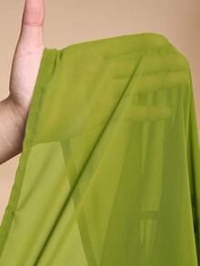 Conjunto de camisa y pantalones de playa elegante y casual para vacaciones 2026 - Verde Limelight - Ver 9