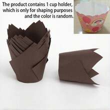 50 Stücke/Set Papier Kuchenförmchen, moderne einfarbige Cupcake Papierförmchen für Küche und Schule - Verschiedenfarbig - Übersicht 19