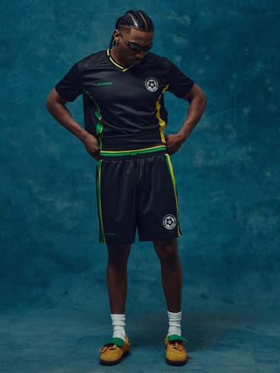 Musero Elasticated Draw String Waist Shorts Side Stripe Football Spring/Summer Essentials Co Ord Shorts Only