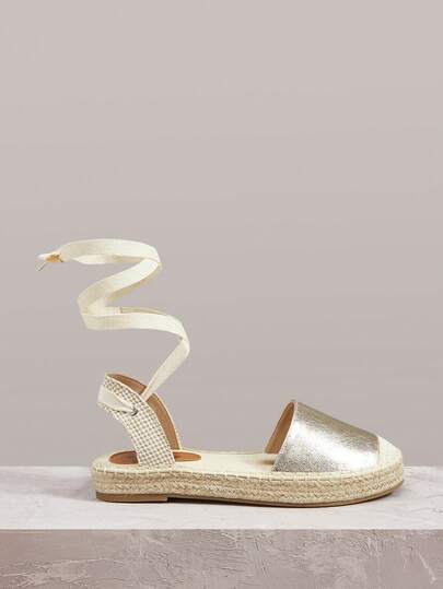 Styleloop Women's Flat-Bottomed Hollow Straps, Straps, Straw Sandals, Hemp Rope Shoes, Pomisian Style Plain Color, Suitable For Vacation, Daily Dating, Beach And Seaside Travel, Vacation Atmosphere, Summer Wear, A Must For Travel