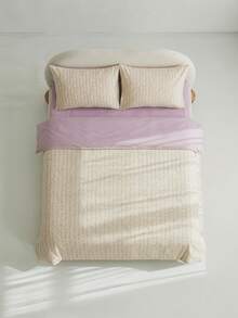 Veyra Day Bộ chăn ga gối 3 món 100% polyester, họa tiết hoa tươi tắn, thiết kế hai mặt (mặt AB) (Bao gồm: 1 vỏ chăn + 2 vỏ gối; Không bao gồm ga trải giường và ruột chăn/lõi chăn) - Mùa hái hoa - Xem 6