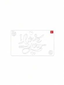 1个透明亚克力提拉米苏模具，个性化提拉米苏蛋糕印刷模具，创意蛋糕模具，镂空祝福语设计模板，易于使用，图案清晰，可重复使用，适用于婚礼场地装饰、生日快乐、烘焙蛋糕装饰、情人节和派对氛围装饰。 - 彩色 - 查看 17