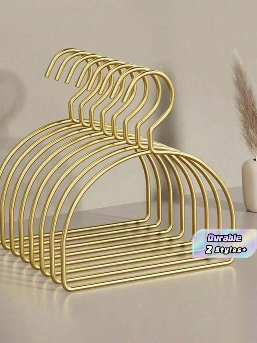 5 piezas/10 piezas Perchas de metal dorado para cinturones, diademas, corbatas, bufandas, chales - Dorado - Ver 1