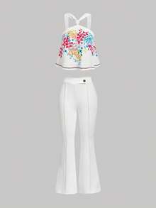 SHEIN MOD Women's Summer Casual Printed Camisole Top - Multicolor - View 7