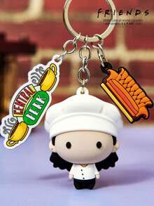 POKOJA LAND FRIENDS X Móc khóa 3D lập thể sáng tạo, mặt dây chuyền đáng yêu - Nhiều màu - Xem 3